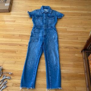 GOOD AMERICAN Denim boiler suit.